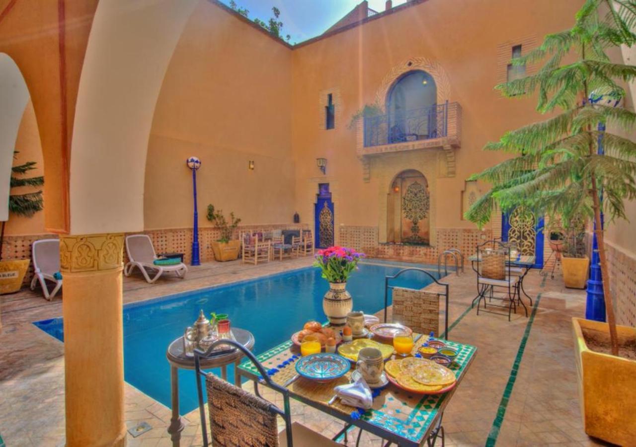 Riad La Villa Bleue & Spa Marrakesh Exterior foto